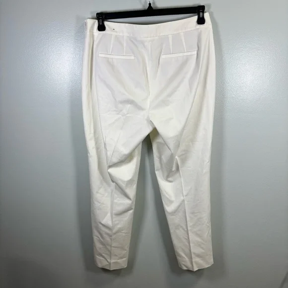 Talbots Cream Curvy Chatham Ankle Pants‎ Sz 12P - Picture 7 of 9